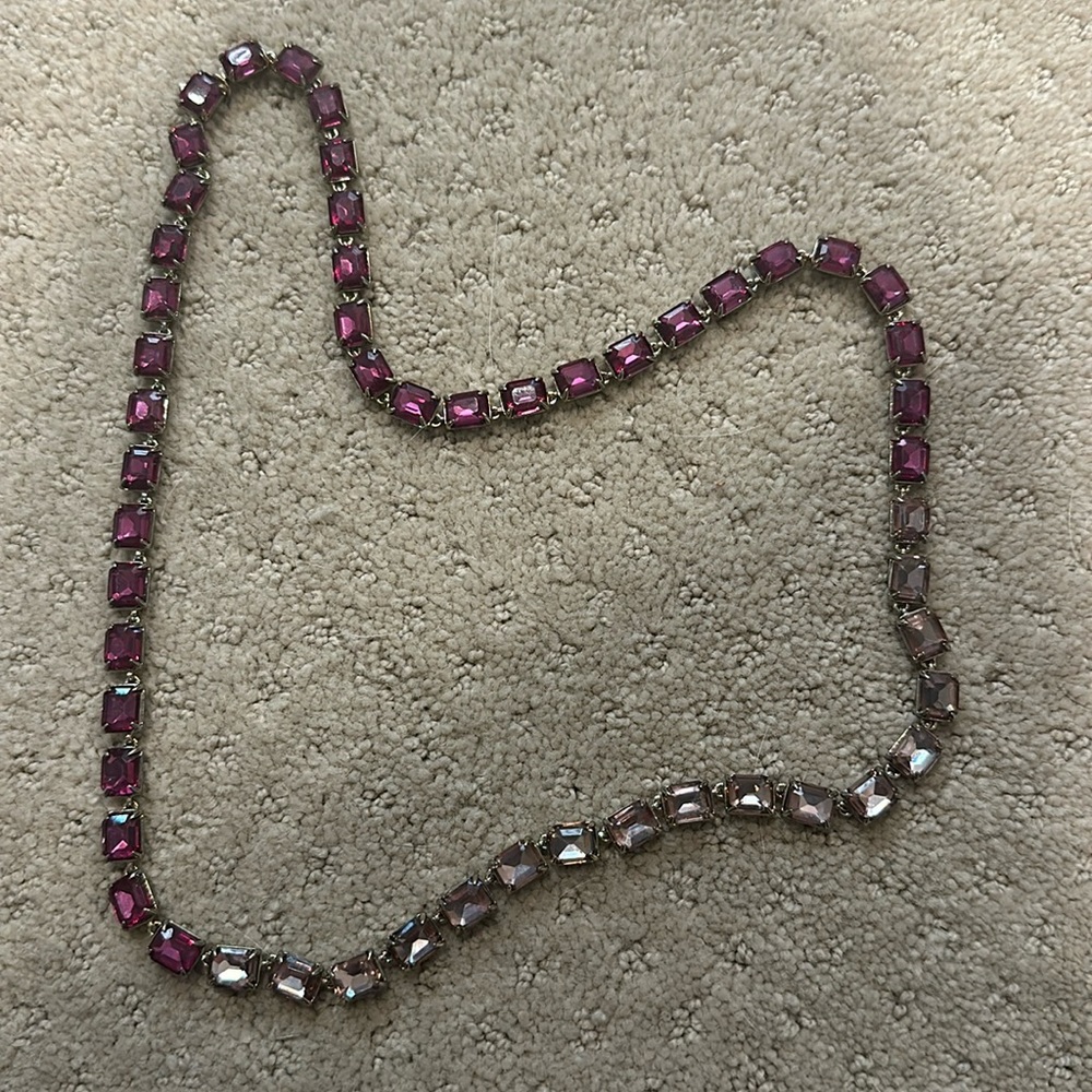 Banana Republic multi-pink rhinestone necklace
